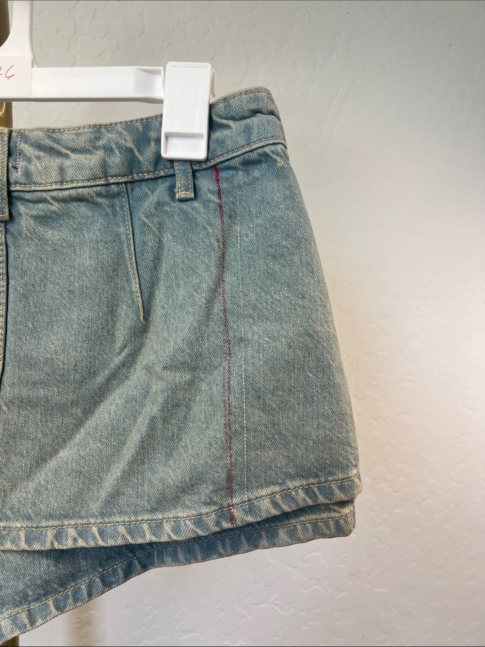 WE THE FREE Galivanting Denim Skort. SAMPLE/OVERSTOCK ITEMS. READ DESCRIPTION - Picture 5 of 5